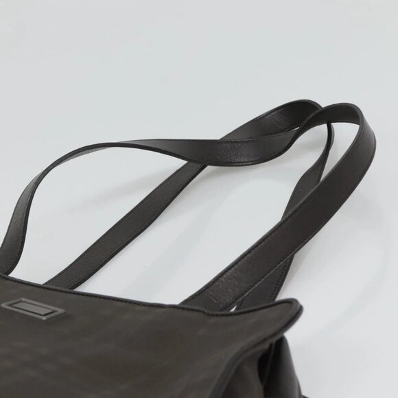 BURBERRY Nova Check Tote Bag PVC Black Auth th6087 - Picture 9 of 16